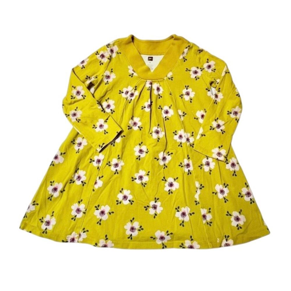 Tea Collection Floral Trapeze Dress Size 5